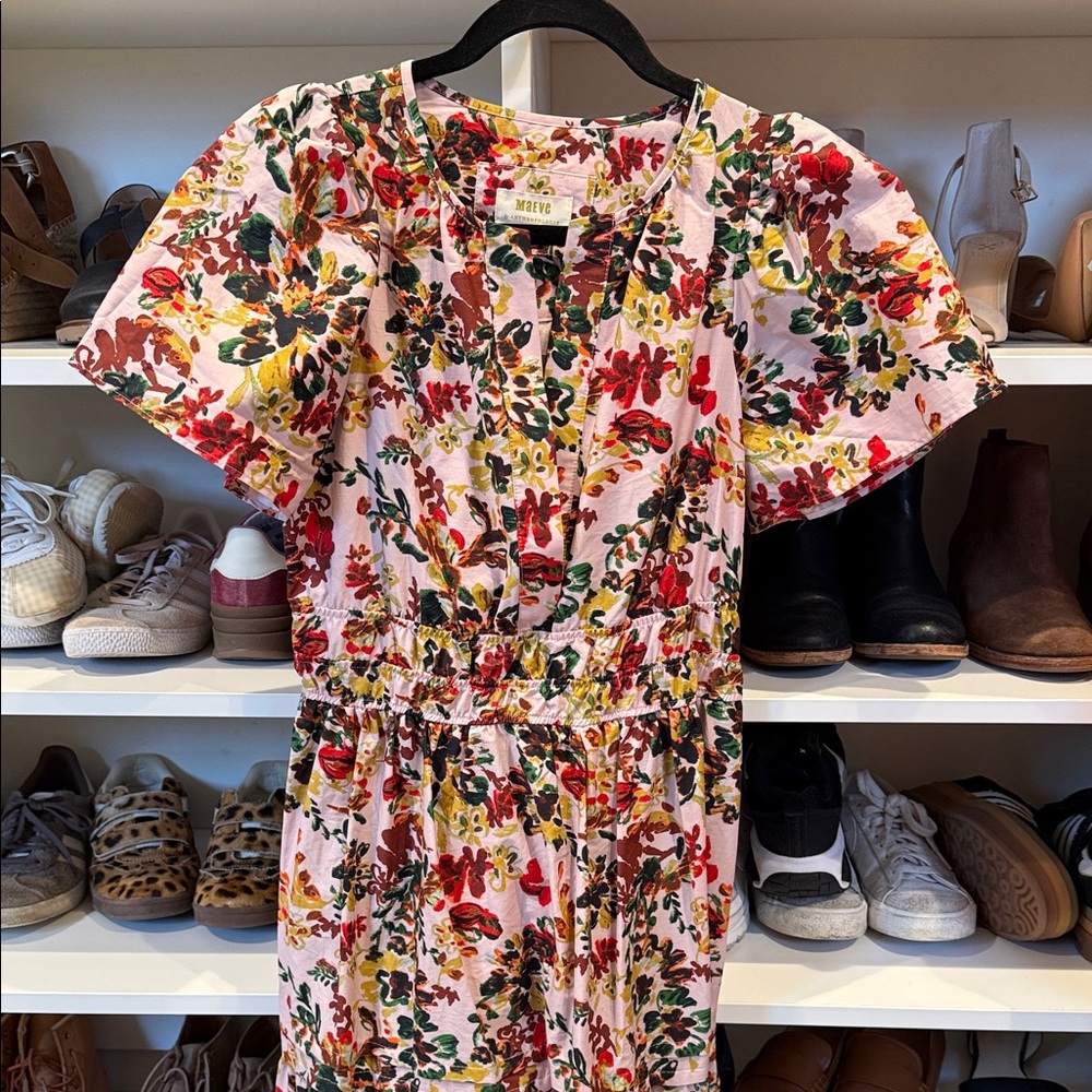 Colorful Floral Anthro Somerset Dress